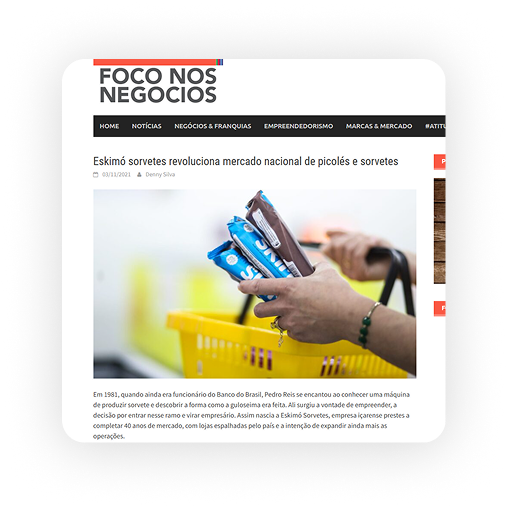 Recorte de notícia sobre a Eskimó 1